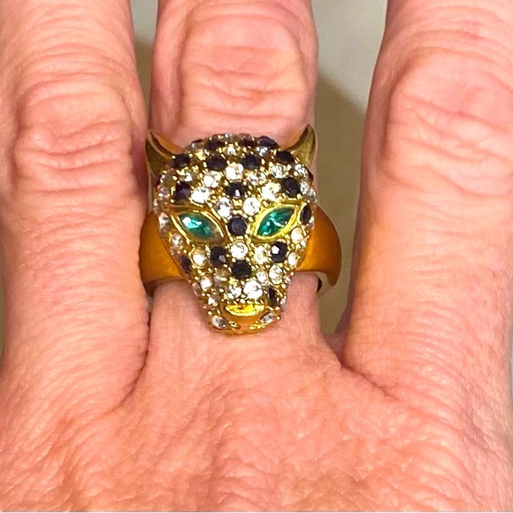 Stella and Dot Leopard Ring Sz 8 - Picture 2 of 4